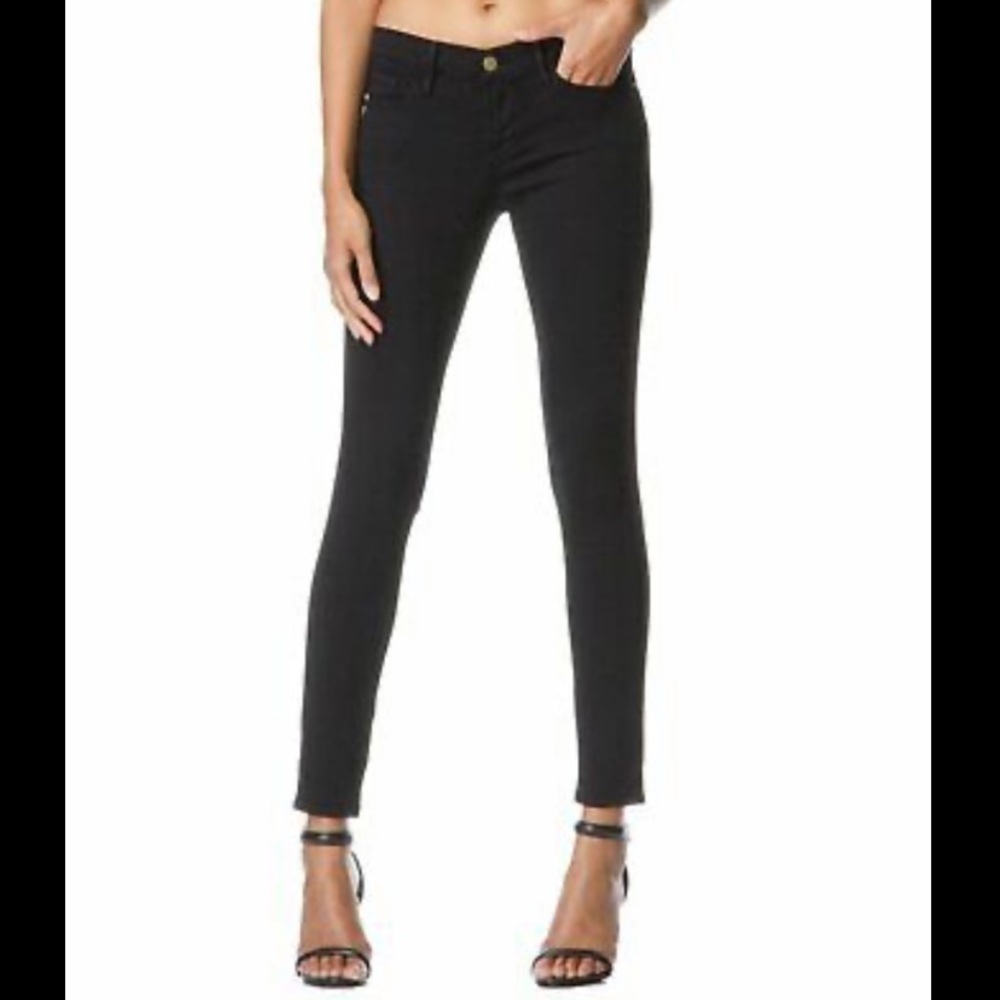 𝅺frame Denim Black skinny jeans